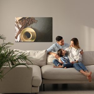 Peinture sur toile Café Avec Mousse De Lait – Image 7