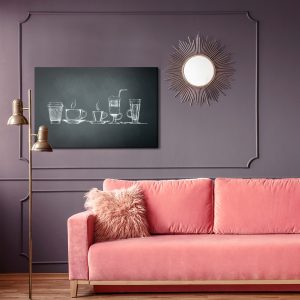 Peinture sur toile Un Ensemble De Tasses – Image 4