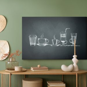 Peinture sur toile Un Ensemble De Tasses – Image 5