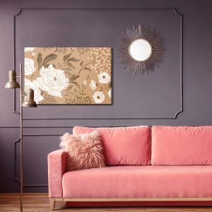 Peinture sur toile Pivoines Et Feuilles – Image 4