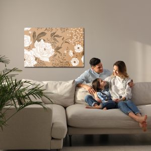 Peinture sur toile Pivoines Et Feuilles – Image 7