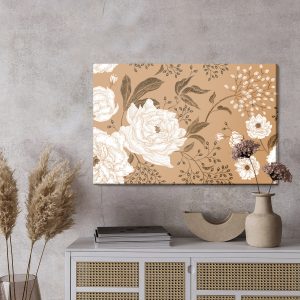 Peinture sur toile Pivoines Et Feuilles – Image 3