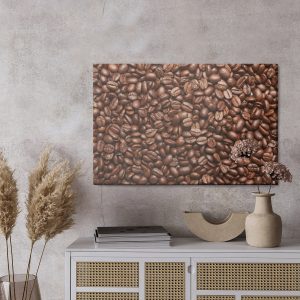 Peinture sur toile Grains De Café Fraîchement Torréfiés – Image 3