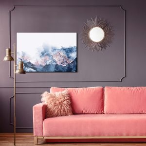 Peinture sur toile Chaînes De Montagnes Abstraites – Image 4