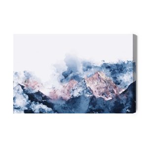 Peinture sur toile Chaînes De Montagnes Abstraites – Image 2
