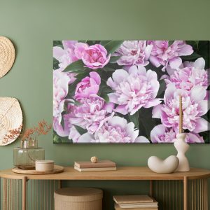 Peinture sur toile Pivoines Parmi La Verdure – Image 5
