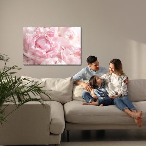 Peinture sur toile Pivoines En Rose Clair – Image 7