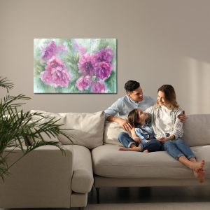 Peinture sur toile Pivoines À L'aquarelle – Image 7