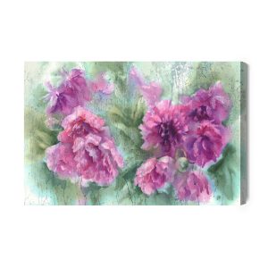 Peinture sur toile Pivoines À L'aquarelle – Image 2
