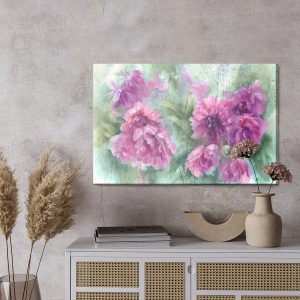 Peinture sur toile Pivoines À L'aquarelle – Image 3