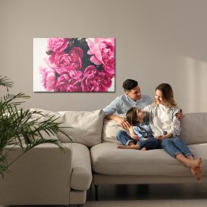 Peinture sur toile Bouquet De Pivoines Roses – Image 7