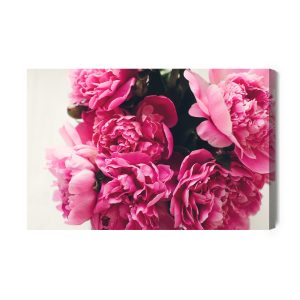 Peinture sur toile Bouquet De Pivoines Roses – Image 2