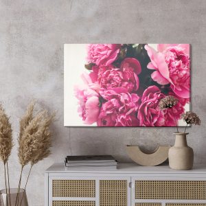 Peinture sur toile Bouquet De Pivoines Roses – Image 3