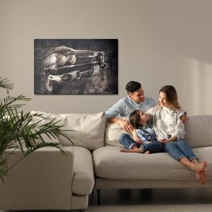 Peinture sur toile Voiture Vintage Américaine – Image 7