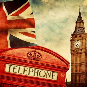 Peinture sur toile Symboles De Londres Dans Un Style Vintage – Image 1
