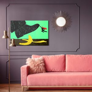Peinture sur toile Peau De Banane Et Super-Héros Rétro – Image 4