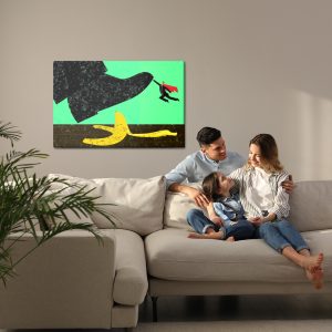 Peinture sur toile Peau De Banane Et Super-Héros Rétro – Image 7