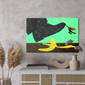 Peinture sur toile Peau De Banane Et Super-Héros Rétro – Image 3