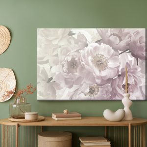 Peinture sur toile Nature Avec Pivoines Roses – Image 5