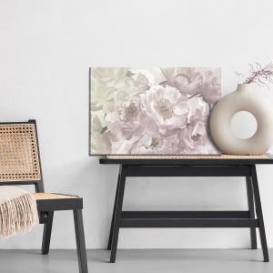 Peinture sur toile Nature Avec Pivoines Roses – Image 6