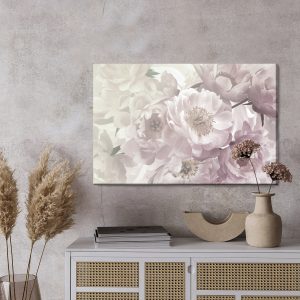 Peinture sur toile Nature Avec Pivoines Roses – Image 3