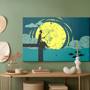 Peinture sur toile Pêche De Nuit – Image 5