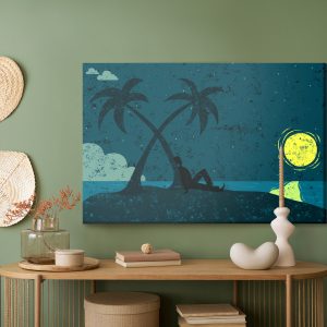 Peinture sur toile Un Homme Sur Une Île Déserte – Image 5