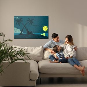 Peinture sur toile Un Homme Sur Une Île Déserte – Image 7