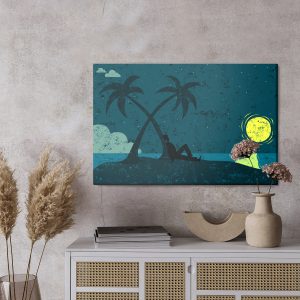 Peinture sur toile Un Homme Sur Une Île Déserte – Image 3