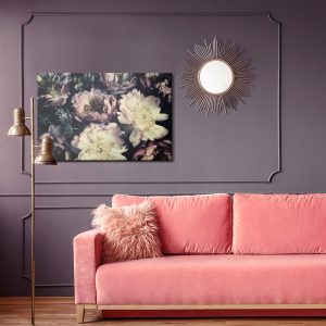 Peinture sur toile Pivoines Aux Couleurs Sombres – Image 4