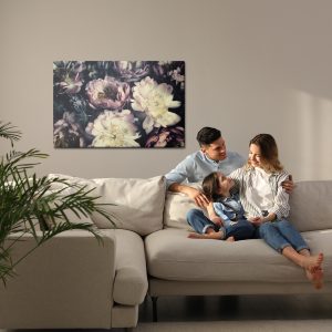 Peinture sur toile Pivoines Aux Couleurs Sombres – Image 7