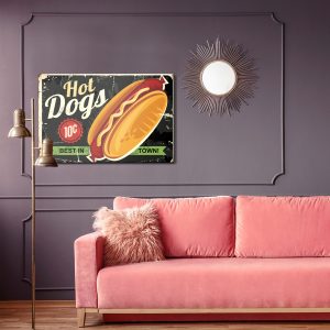 Peinture sur toile Hot Dogs Vintage – Image 4