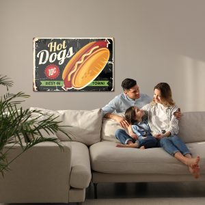 Peinture sur toile Hot Dogs Vintage – Image 7