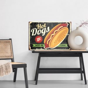 Peinture sur toile Hot Dogs Vintage – Image 6