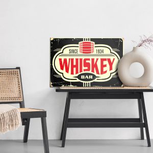 Peinture sur toile Bar À Whisky Vintage – Image 6