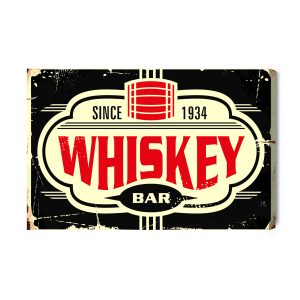 Peinture sur toile Bar À Whisky Vintage – Image 2