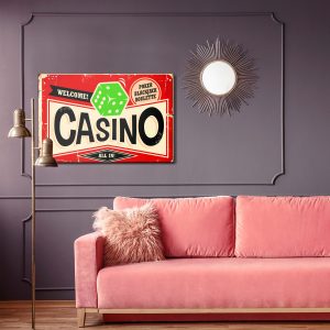 Peinture sur toile Tableau Rétro De Style Casino – Image 4