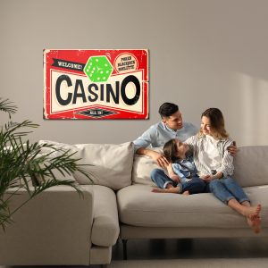 Peinture sur toile Tableau Rétro De Style Casino – Image 7