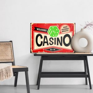 Peinture sur toile Tableau Rétro De Style Casino – Image 6