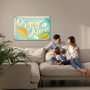 Peinture sur toile Oranges Et Lettrage Rétro – Image 7
