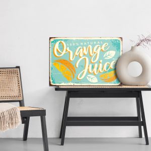 Peinture sur toile Oranges Et Lettrage Rétro – Image 6