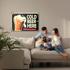 Peinture sur toile Une Chope De Bière Et Un Lettrage Rétro – Image 7