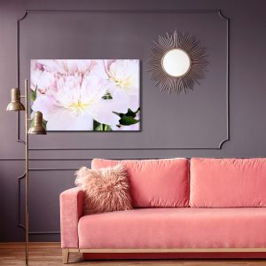 Peinture sur toile Pivoine Rose En Rose Clair – Image 4