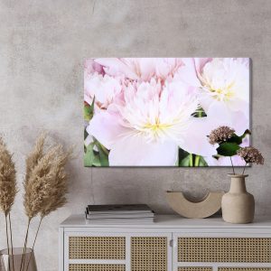 Peinture sur toile Pivoine Rose En Rose Clair – Image 3