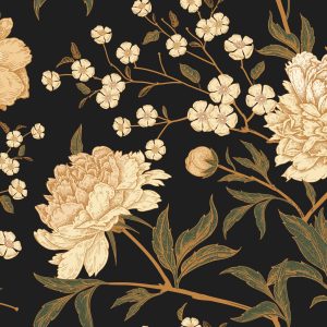 Peinture sur toile Pivoines Avec Tiges – Image 1
