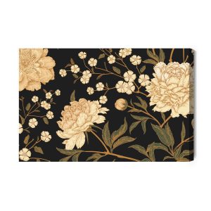 Peinture sur toile Pivoines Avec Tiges – Image 2