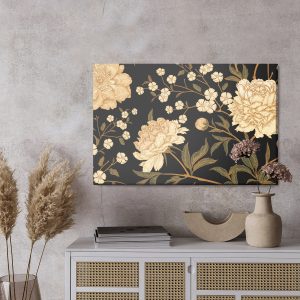 Peinture sur toile Pivoines Avec Tiges – Image 3