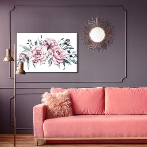 Peinture sur toile Composition De Fleurs De Pivoine – Image 4