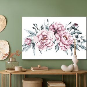 Peinture sur toile Composition De Fleurs De Pivoine – Image 5