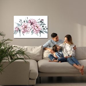 Peinture sur toile Composition De Fleurs De Pivoine – Image 7